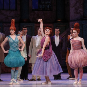 Ingrid Gow, Valerie Tereshchenko and Eloise Fryer in Cinderella. Photo: Jeff Busby.